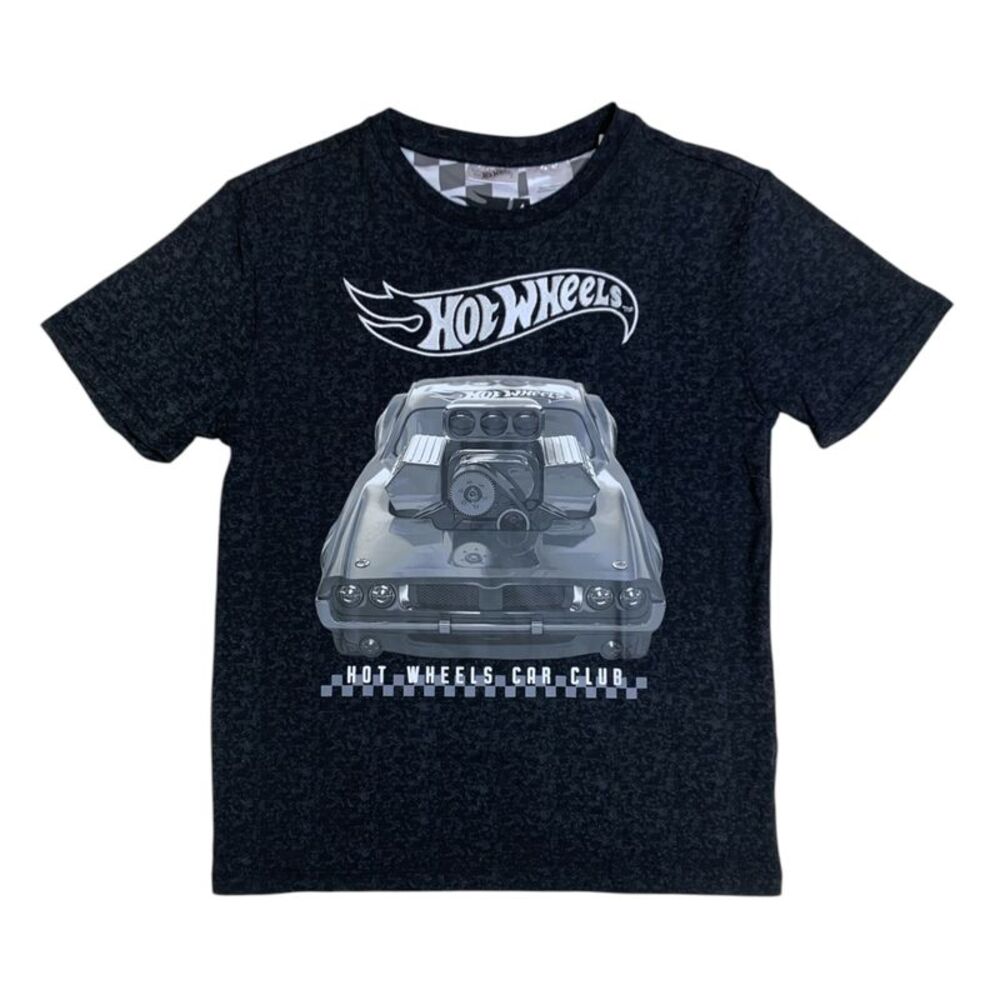 Licensed Character Boys Tee, Cotton/Polyester Blend, Retro Designs - Black Wash